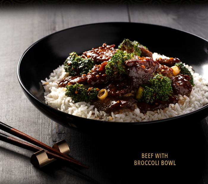 Beef with broccoli bowl