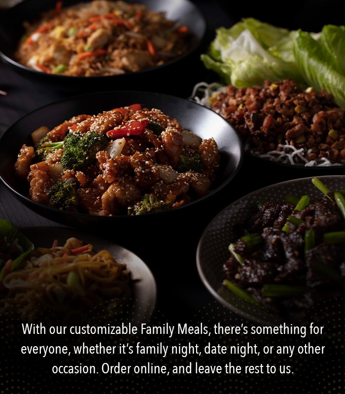 With our customizable Family Meals, there's something for everyone, whether it's family night, date night, or any other occasion. Order online, and leave the rest to us.