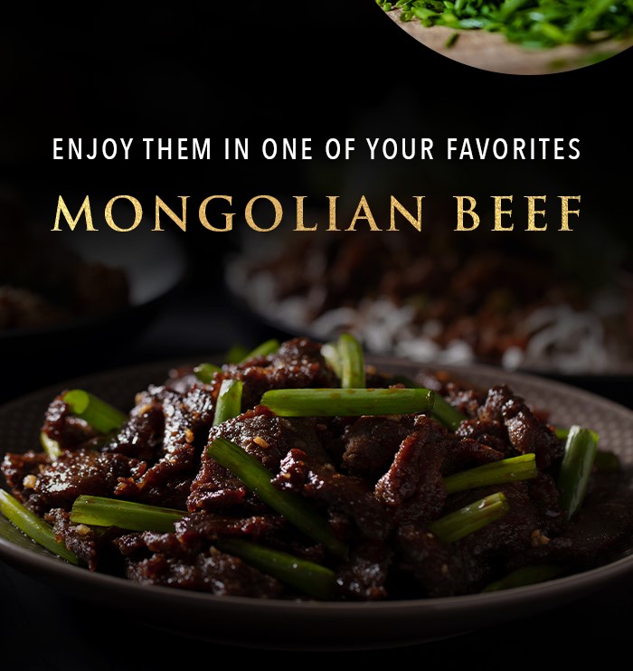 Enjoy them in one of your favorites Mongolian Beef